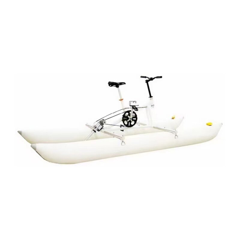 Bicicletta gonfiabile dell'acqua delle barche a pedali delle bici dell'acqua del PVC per gli sport acquatici