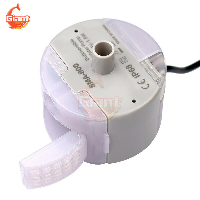 SMA-800 filtr pompy wody DC5V/1A USB niski poziom hałasu silnik bezszczotkowy do pompy wodnej DIY dozownik do wody fontanna pompa wymiana filtra