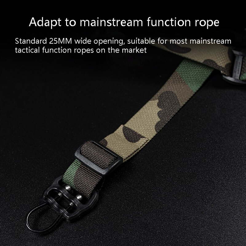 حزام AK إبزيم سريع التحرير حلقة أسلاك فولاذية عالية القوة مناسبة لمختلف المعدات حبل وظيفي رئيسي