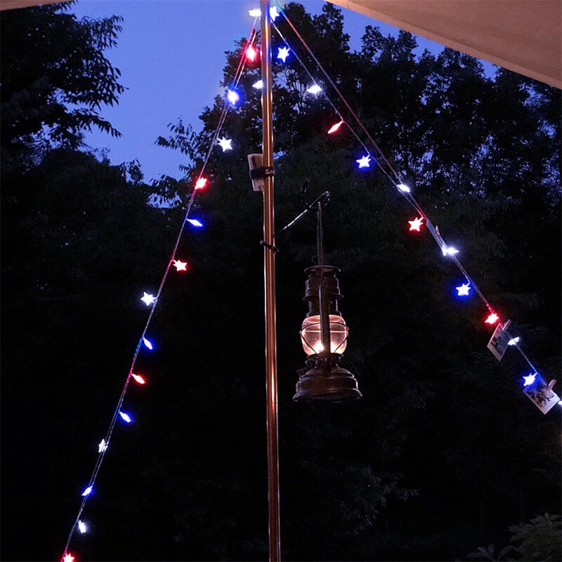 Star String Indoor Twinkle Pendurado Luzes, Luzes De Parede Com Casamento, Festa De Quarto, Decorações De Natal, 479
