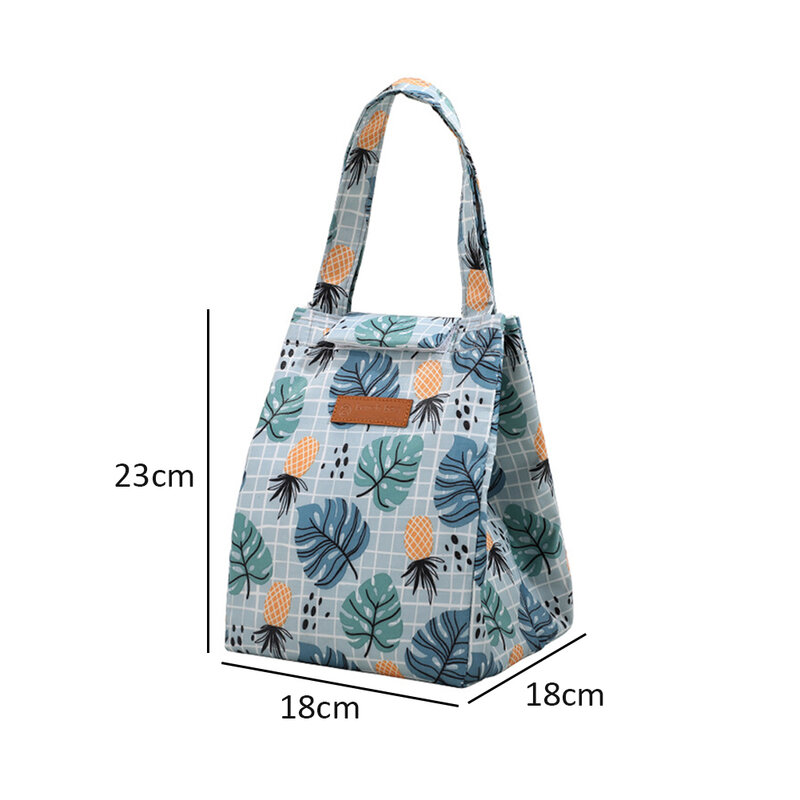 Fashion Insulated Lunch Bags For Men Women Breakfast Lunch Box Organizer Waterproof Camping Food Drink Cooler Bag Picnic Travel