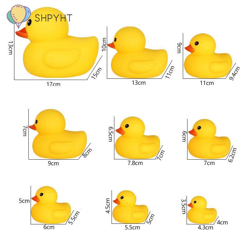Bathroom Rubber Large Yellow Duck Bathing Playing Water Kawaii Squeeze Float Ducks Baby Bath Toys Cute Duck Baby Gift