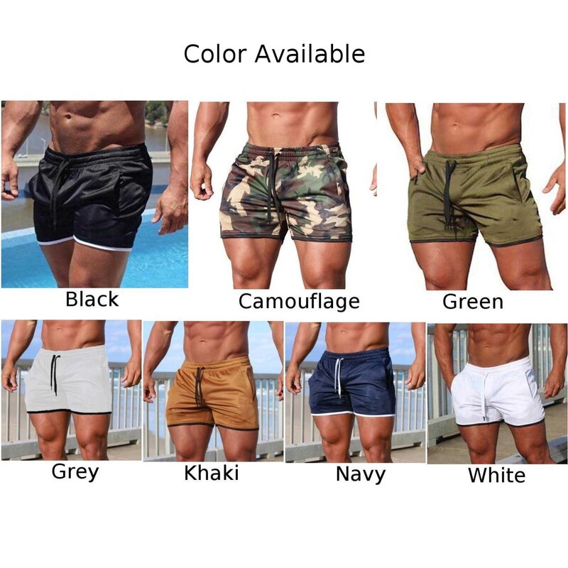 Pantalones cortos de baloncesto para gimnasio para hombre, Shorts de malla activa con bolsillos, transpirables, elásticos, de secado rápido