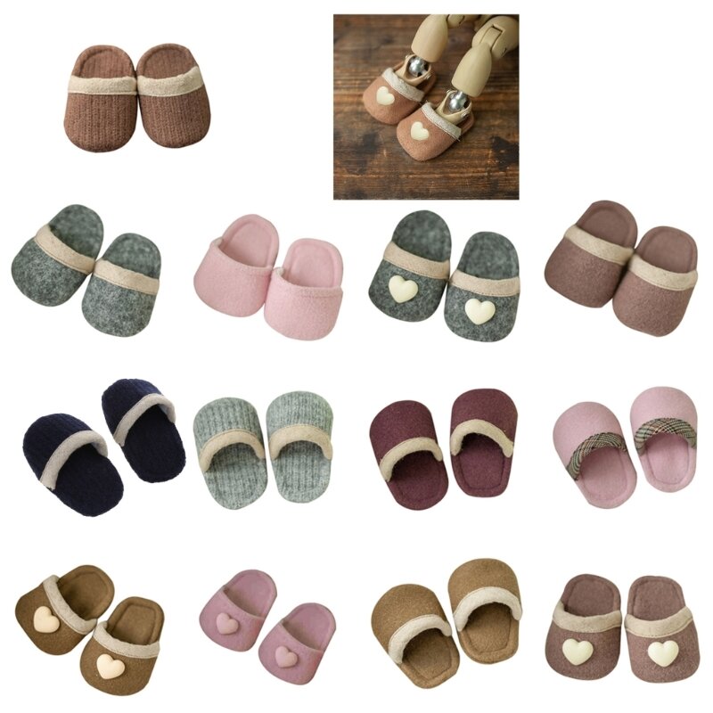 Sapatos para recém-nascidos miniatura, chinelos para bebês recém-nascidos, presente para meninos e meninas p31b