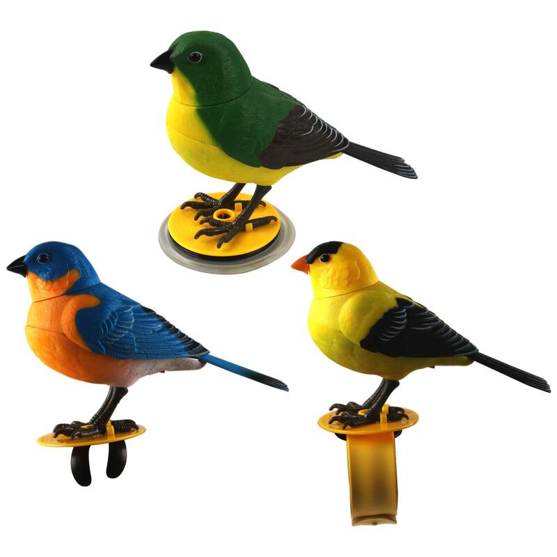 Lucu Bernyanyi Burung Elektronik Mainan Musik Dikendalikan Burung Pendidikan