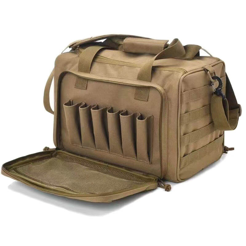 กระเป๋าใส่ปืนพกแนวยุทธวิธีกระเป๋าสะพายไหล่กันน้ำมีสายสะพายยุทโธปกรณ์สำหรับล่าสัตว์กลางแจ้งปีนเขา
