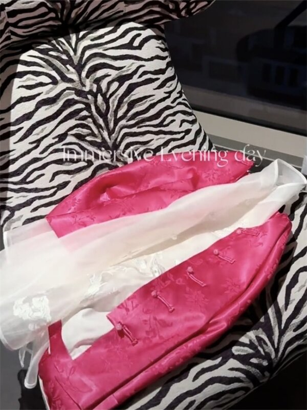 Miiiix New Chinese Style Pink giacca alla moda 2024 camicia da donna con temperamento primaverile miglioramento camicia con giunture Top Trend