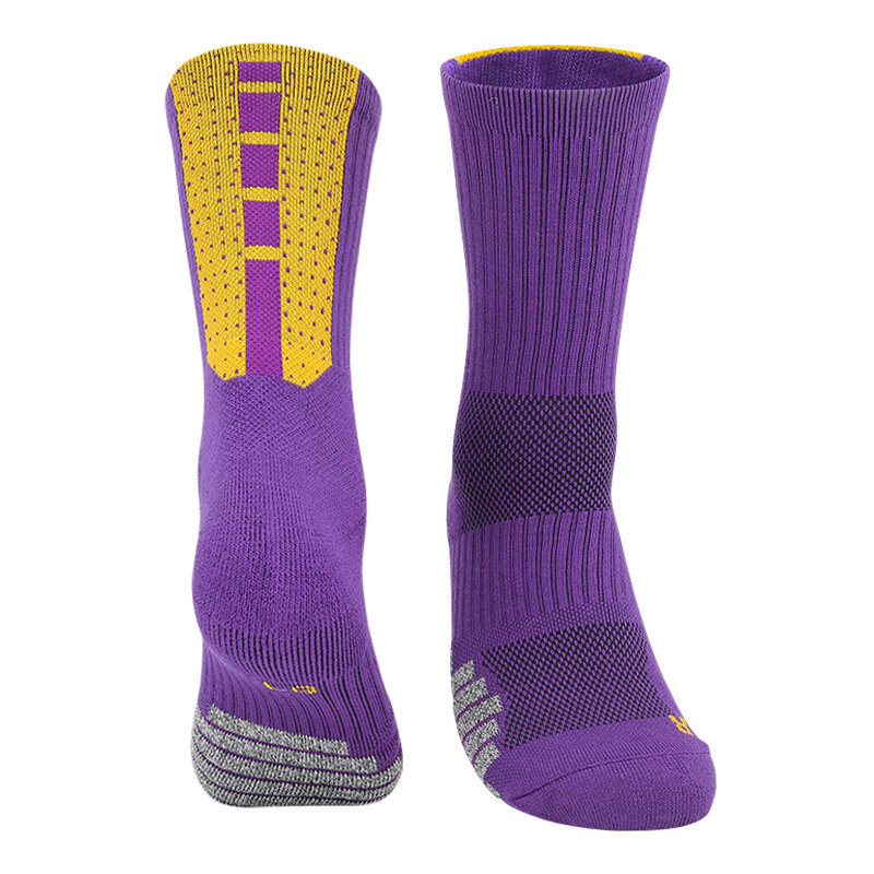 Professional sports cycling elite basketball socks compression running sweat-absorbent mid-calf socks hiking shock-absorbing