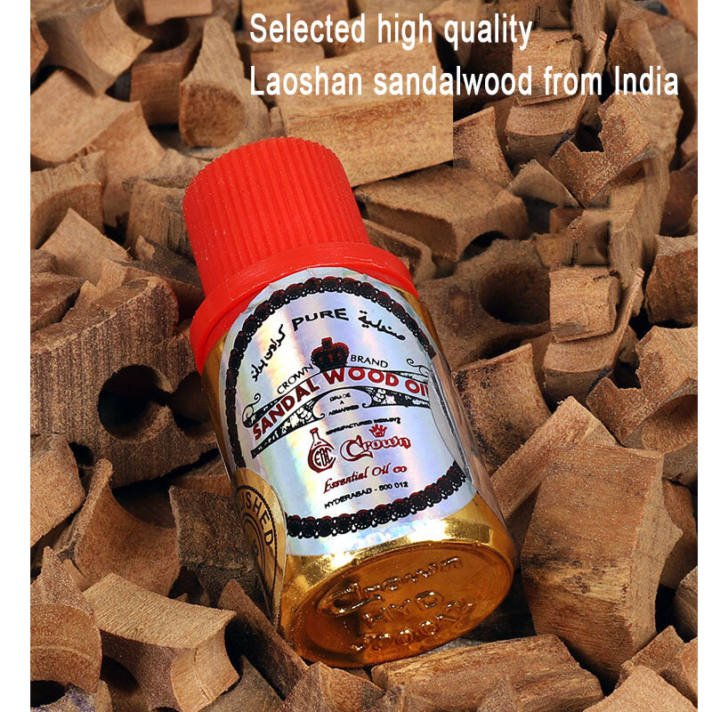 Indian Old Mountain Pure Sandalwood Oil Calm, Fragrance Lasting , Mellow,Aromatherapy Skin Care Worship Buddha 10g