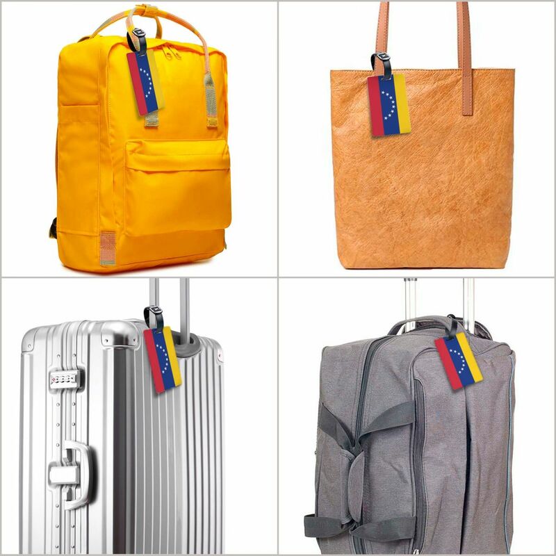 Benutzer definierte Flagge von Venezuela Gepäck anhänger Privatsphäre Schutz Gepäck anhänger Reisetasche Etiketten Koffer