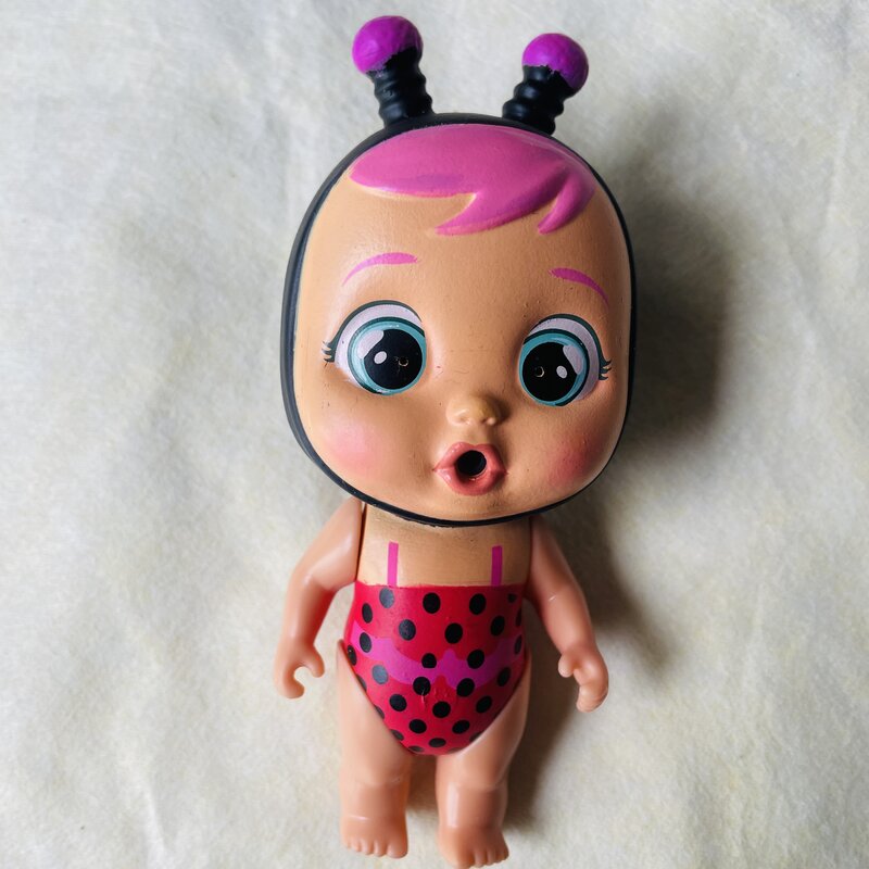 12cm oryginalna lalki dla dzieci zabawka dla dziewczynek 3D symulacja płacząca lalka kreatywna urocza lalka zwierzę prezent urodzinowy dla dzieci