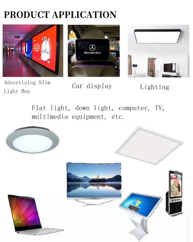 Filme leve para retroiluminação LED LCD, difusor óptico, fábrica personalizada, barata, China Wholesale