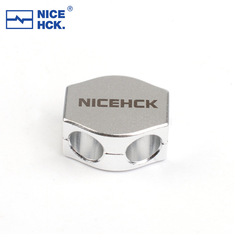 NiceHCK lega HIFI auricolare cavo staccabile cursore ammortizzatore e riduzione effetto stetoscopio accessorio acustico fai da te