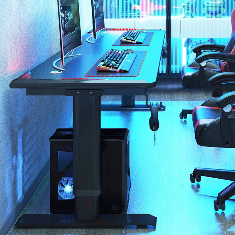 Gaming tinggi meja yang dapat disesuaikan Organizer ruang komputer meja meja belajar yang dapat dilepas Escritorio furnitur rumah