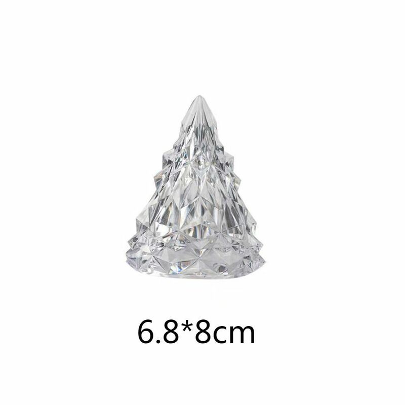 Plastic Iceberg Decorative Lamp Romantic Flameless Atmosphere Light Christmas Tree Colorful Crystal Lamp.