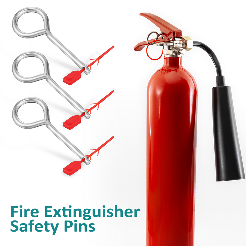 15 Sets Fire Extinguisher Pins Replacement Lock Pins Metal Pull Pins Fire Extinguisher Attachment