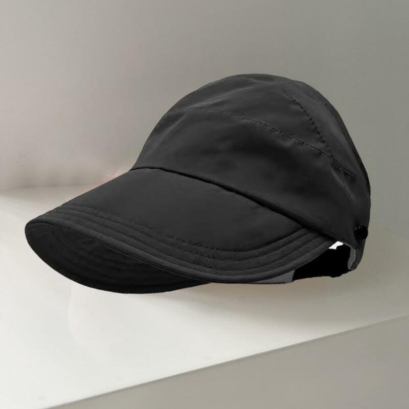 Sun Hat Wide Brim Sun Protection Hat with Ponytail Hole for Gardening Travel Anti-uv Lightweight Foldable Sunscreen for Outdoor