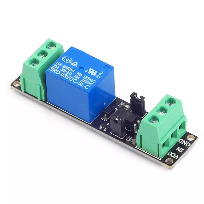 Modul relai DC3V 1 saluran, papan kontrol Drive terisolasi Relay tunggal Optocoupler Driver tingkat tinggi untuk arduino baru