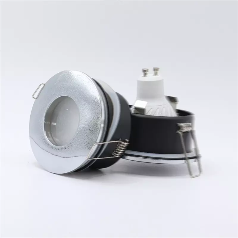 JOYINLED GU10 MR16 Recessed Frame Chrome Swivelling Recessed Spotlight Cut Out 70mm Fixture Frame