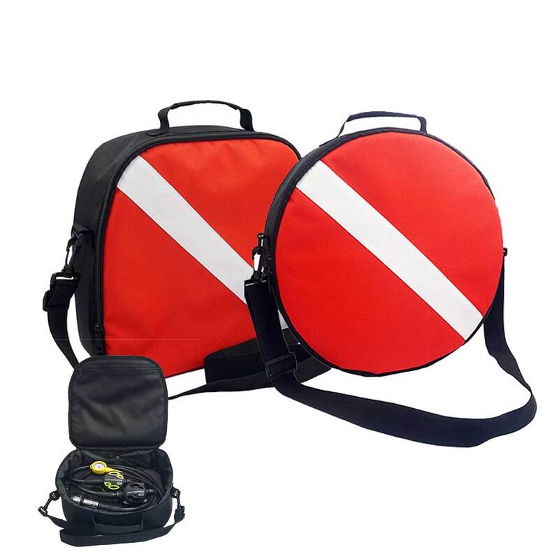 옥스포드 천 다이빙 레귤레이터 운반 가방, 배수 구멍이 있는 지퍼 클로저 보호 케이스, 야외 장비 사각형