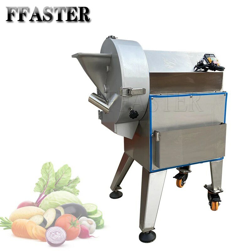 Trituradora de patatas eléctrica multifuncional, cortadora de verduras automática, cortadora comercial de pepino, zanahoria y jengibre