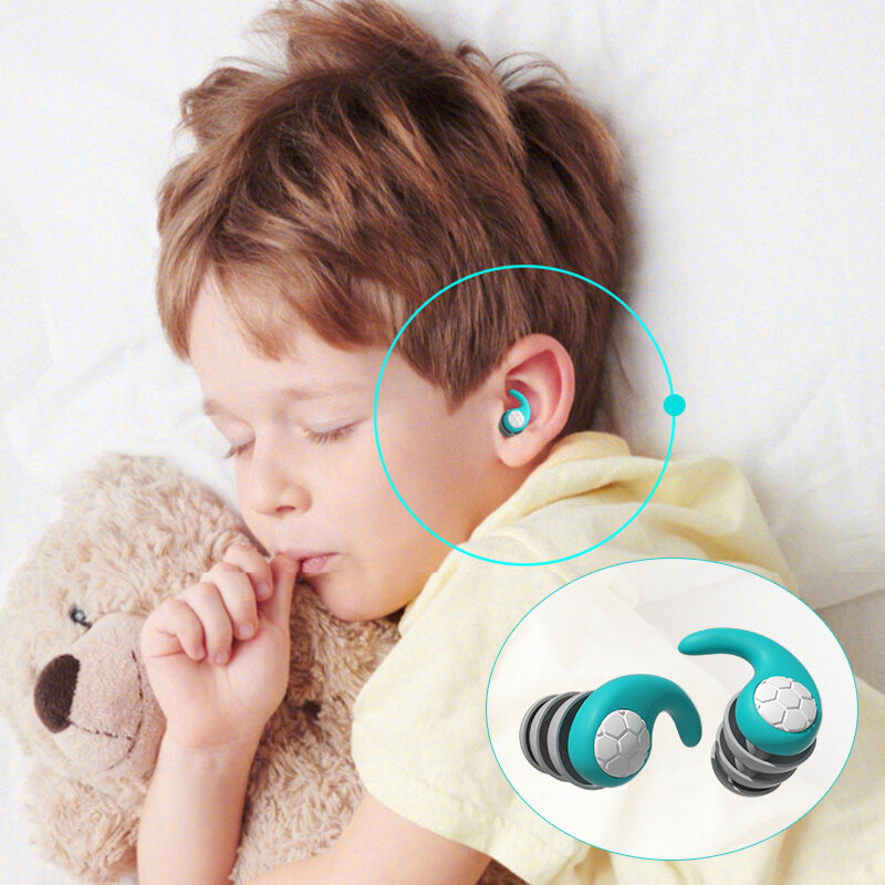 Earplug de redução de ruído para proteção auditiva, anti-ruído, plugue impermeável, orelhas de natação, delicado ao toque do sono