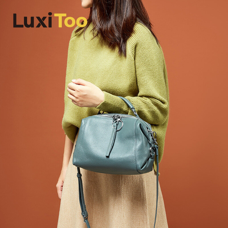 Fashion Boston Bag Women Handbags Leather Shoulder Bags High Quality Crossbody Bag Dating Bostons Lady Shopping Work Moderate