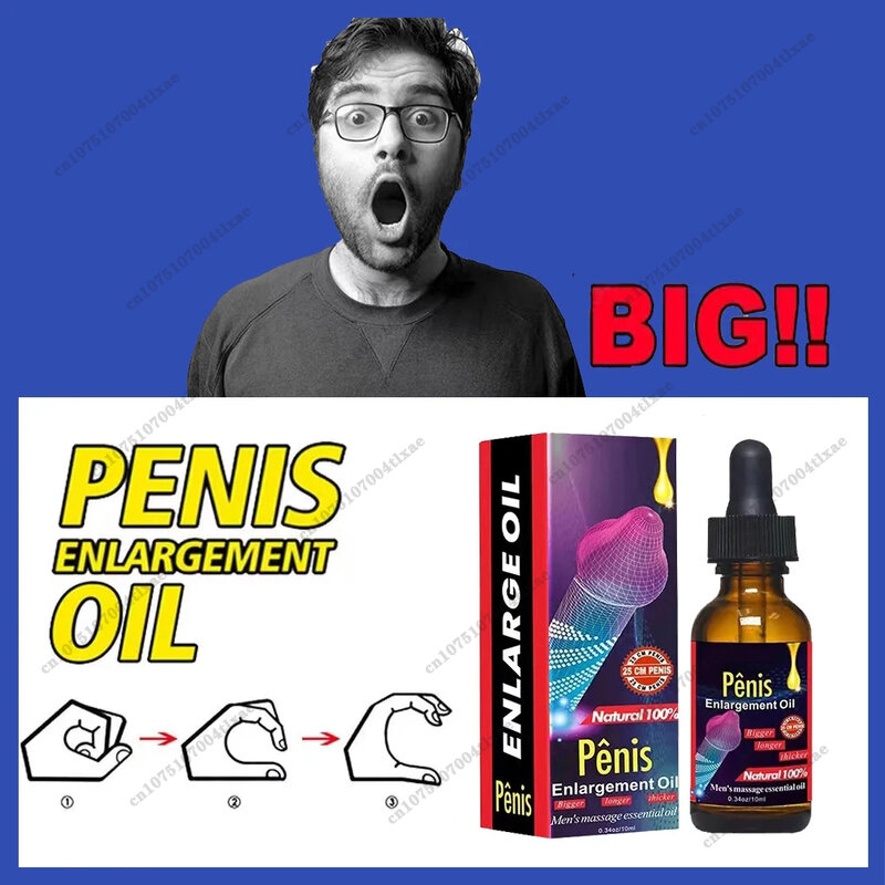 Penies Vergrößerung Öl Penis Verdickung Wachstum erhöhen großen Schwanz vergrößern für Männer verbesserte Erektion verzögerung Ejakulation großen Schwanz Öl
