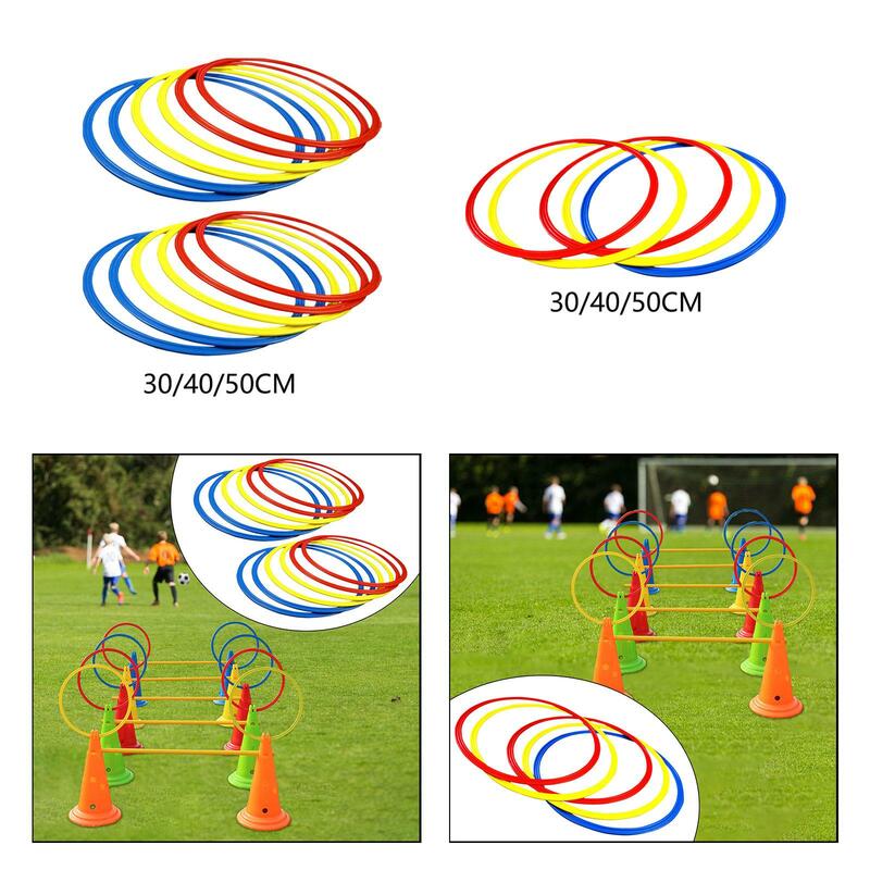 Agility Training Rings Workout Equipment Practical Agility Footwork Training Jumping Hoops Outdoor for Athlete Adults Rugby