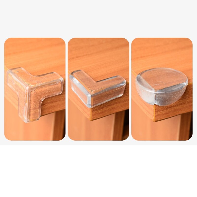 10pcs Baby Safety Silicone Protector Table Corner Edge Protection Cover Electric Socket Children Anticollision Guards