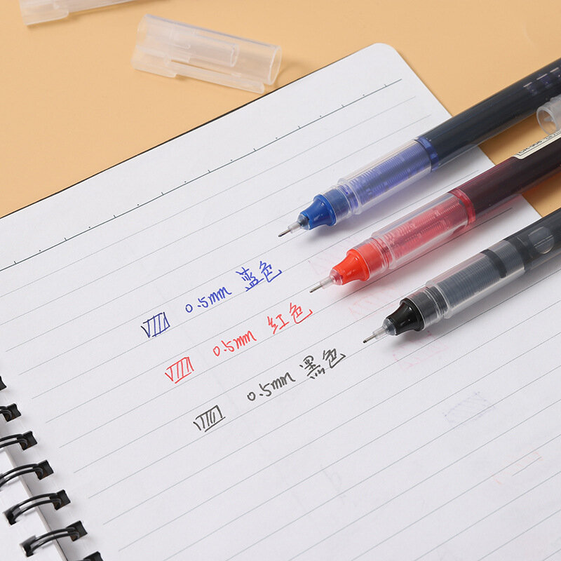 Ensemble de stylos à encre Gel 0.5mm, recharge de stylo à encre Gel noir, bleu et rouge, croquis, dessin, papeterie scolaire et de bureau, stylo d'écriture 2022
