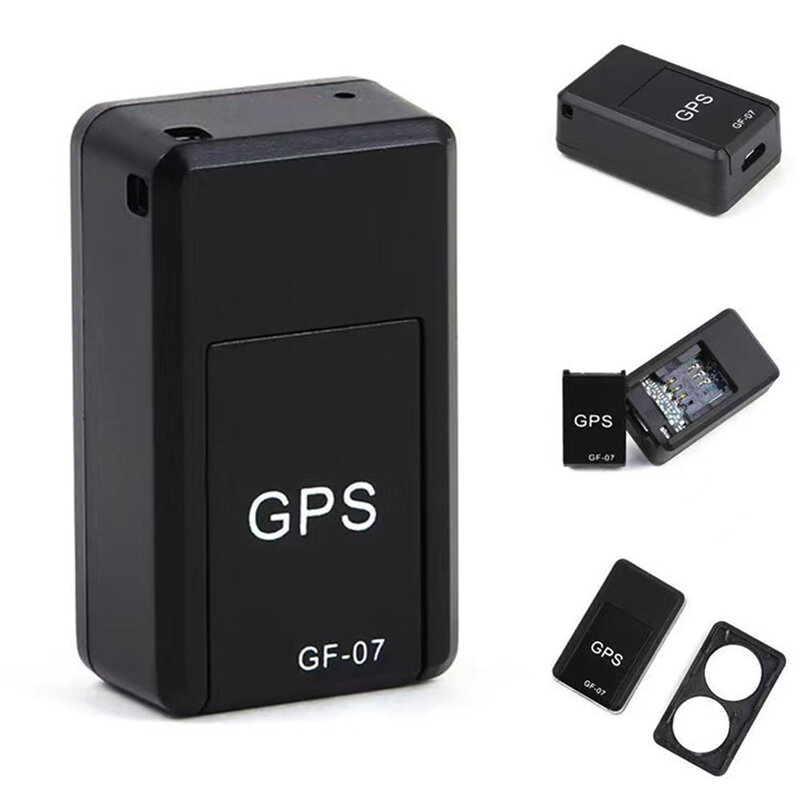 Mini GPS Car Tracker, Rastreamento em Tempo Real, Anti-Theft, Anti-lost Locator, Forte montagem magnética, Posicionador de Mensagem SIM, GF 07