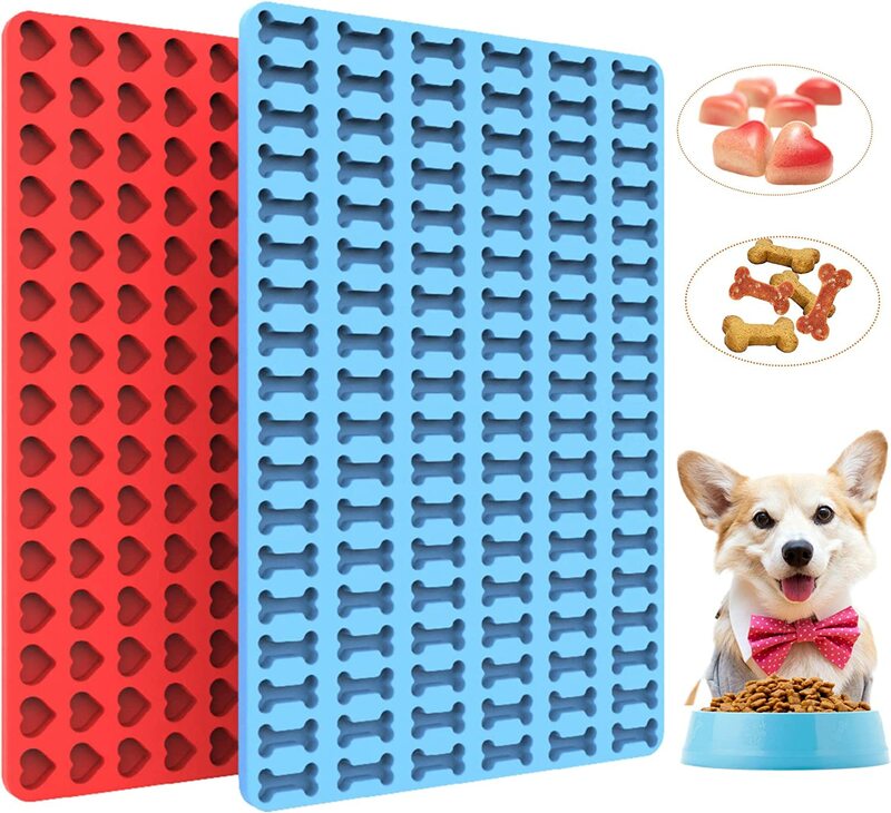 Multicavity Animal Biscuit Baking Silicone Mold DIY Heart Star Chocolate Jelly Candy Making Dog Snacks Maker Ice Cube Tray Gifts