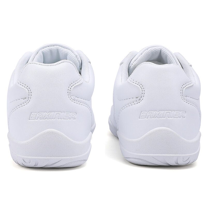 BAXINIER Lightweight Girls White Cheerleading Shoes Trainers Kids Training Dancing Tennis Shoes Youth Competition Cheer Sneakers