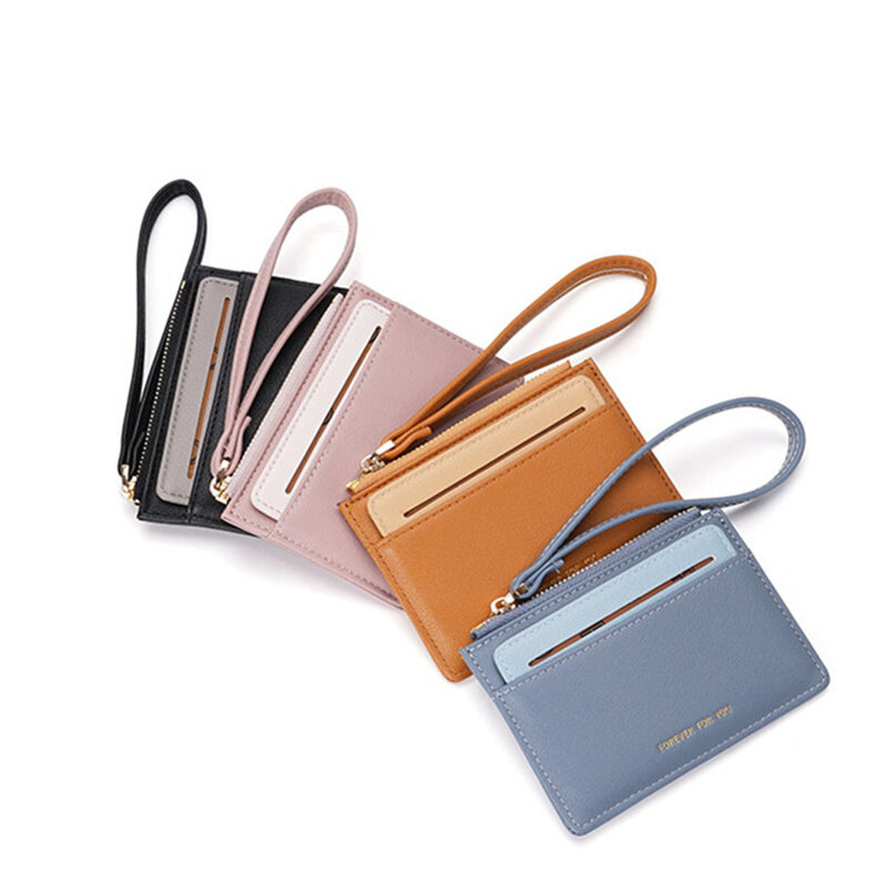女性用コイン財布,ジッパー付きショートバッグ,マルチカードの変更ポケット,デュアルユース収納バッグ,保護コインホルダー
