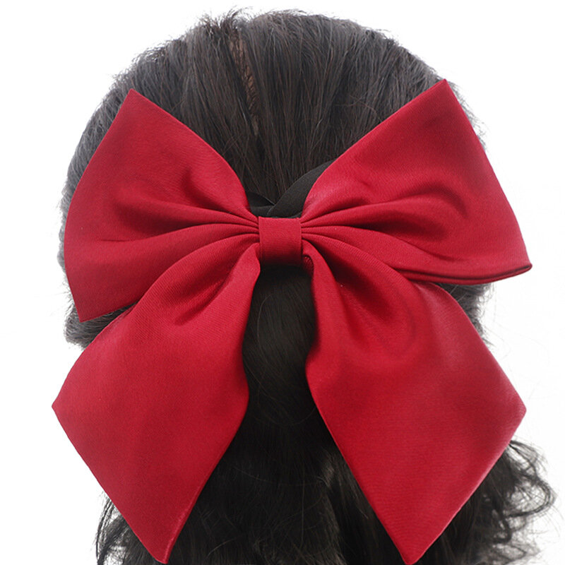 Fashion Wavy Curly Ponytail Black Wig Hair Extensions Hair Accessories for Women Bow Tie Style Medium Long Hair Daily Use