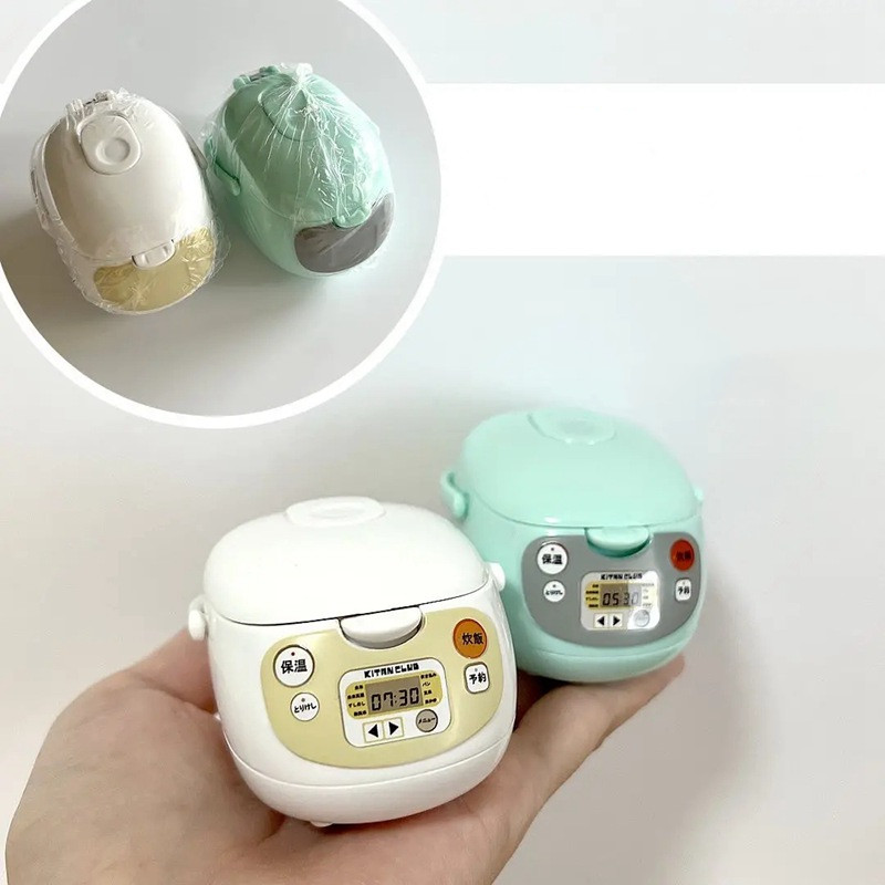 Gashapon Cápsula Brinquedo para Crianças, Modelo em Miniatura, Mini Fogão De Arroz, Aparelho De Cozinha, Ornamentos De Mesa Gacha, Presentes Japão