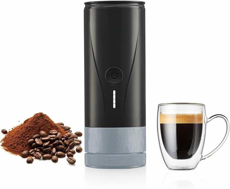 Cafetera portátil PCM04 de autocalentamiento, máquinas de café de viaje eléctricas profesionales, Compatible con molienda ultrafina
