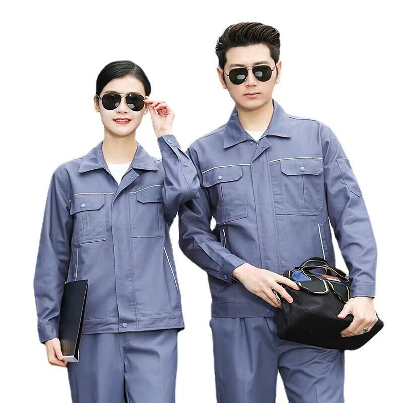 Spring And Autumn Long-sleeved Work Clothes Suit Winter Wear-resistant Breathable Long-sleeved Work Clothes Workshop Factory Clo