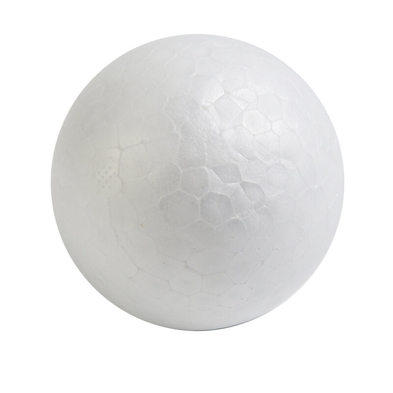 Bola redonda de espuma de poliestireno sólido DIY Artesanato de bola de flores Decoração de Natal Material de casamento 1pc