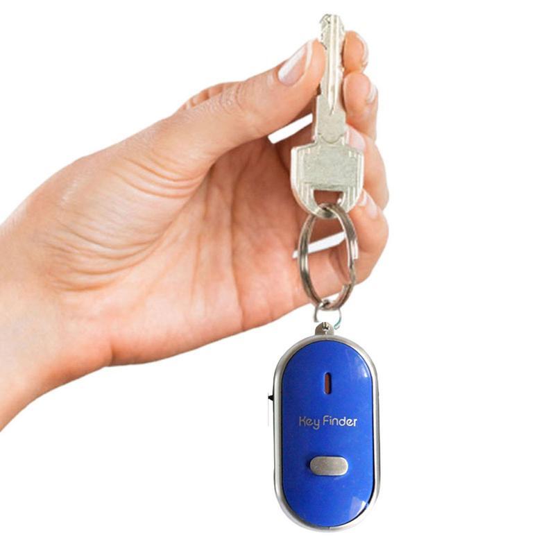 Mini Whistle Anti Lost KeyFinder Alarm Wallet Pet Trackers Smart Flashing Beeping Remote Locator Keychain Tracer Key Finder LED