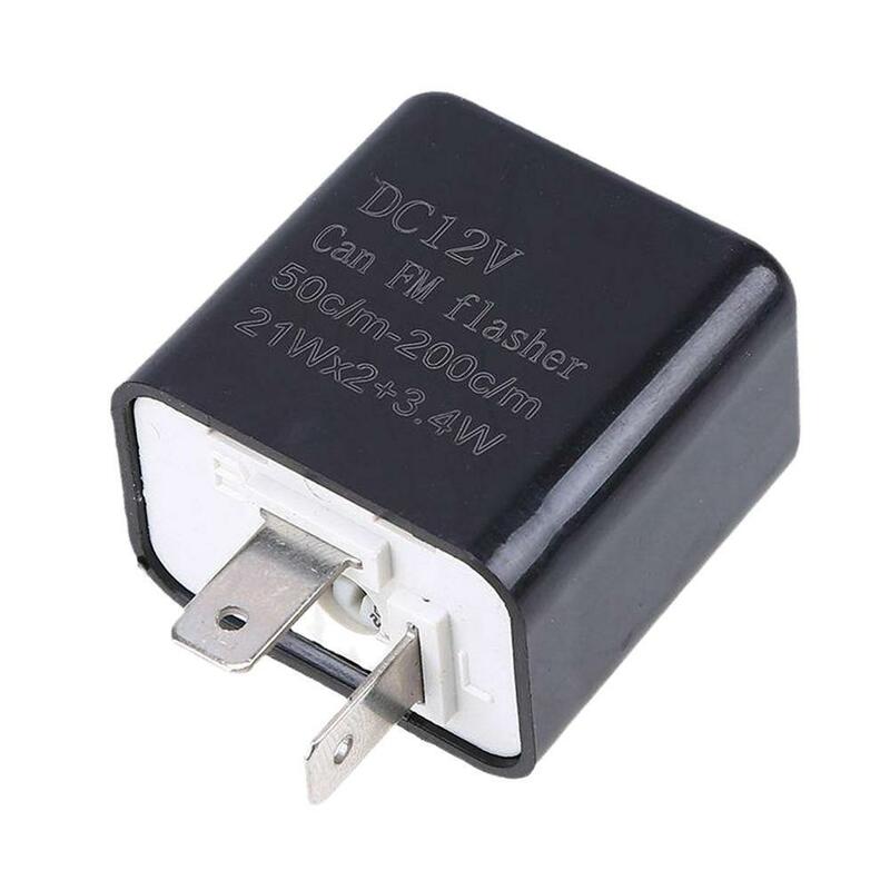 2 Pin Led Flasher Relay 12v Adjustable Frequency Of Turn Signals Blinker Indicator Relays For Motorcycle Accessories V8t3