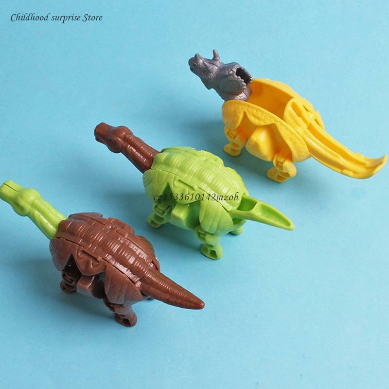 لغز تشوه بيض الديناصور خلاط هدية مثالية للأطفال الصغار بيض الديناصورات اللعب بيض عيد الفصح دينو تشوه دروبشيب