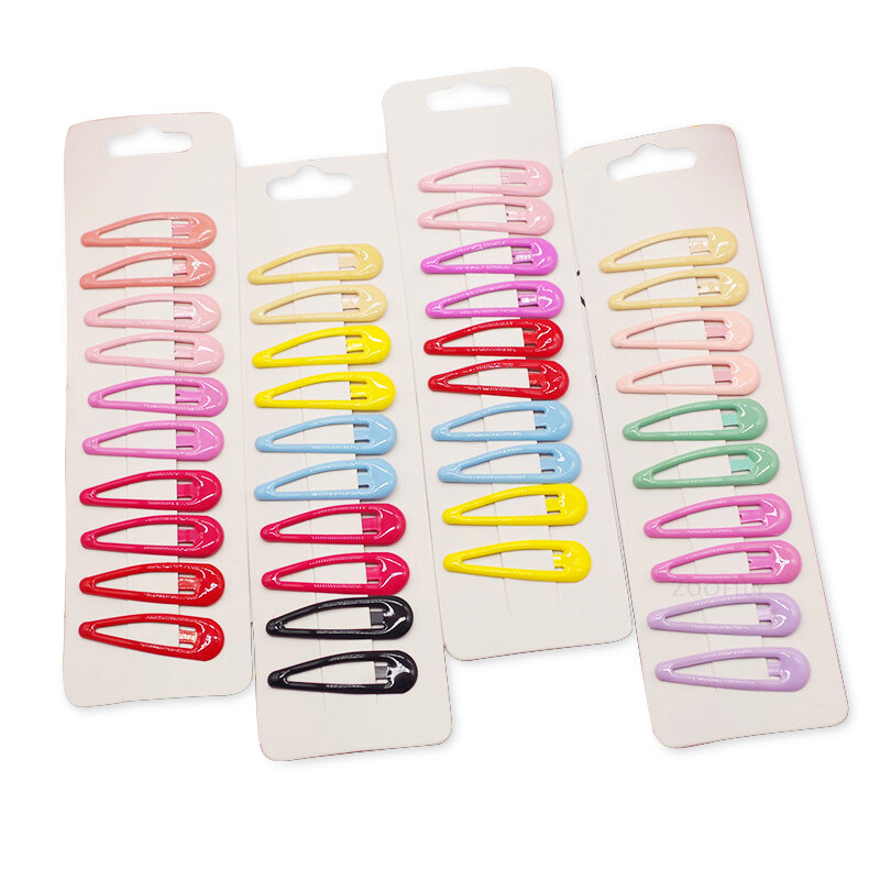 10pcs Snap Hair Clips for Girls Clip Pins BB Hairpins Color Metal Barrettes for Baby Children Women Girls Styling Accessories