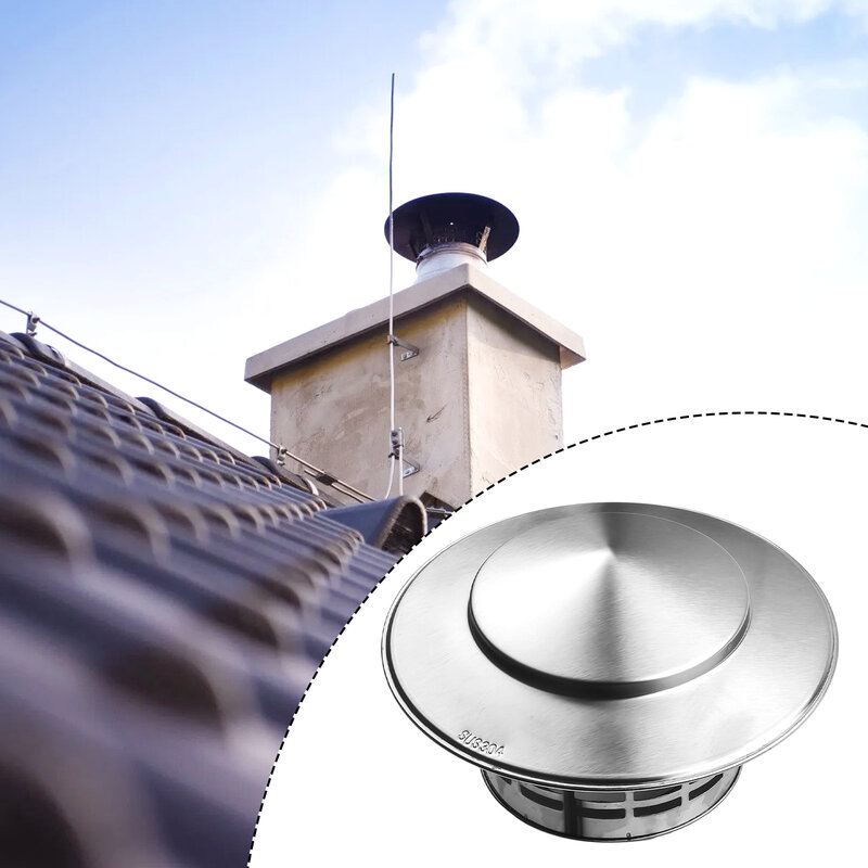 Exhaust Chaminé Cap for Ventilation Ducts, Air Extraction Hoods, Exterior, durável