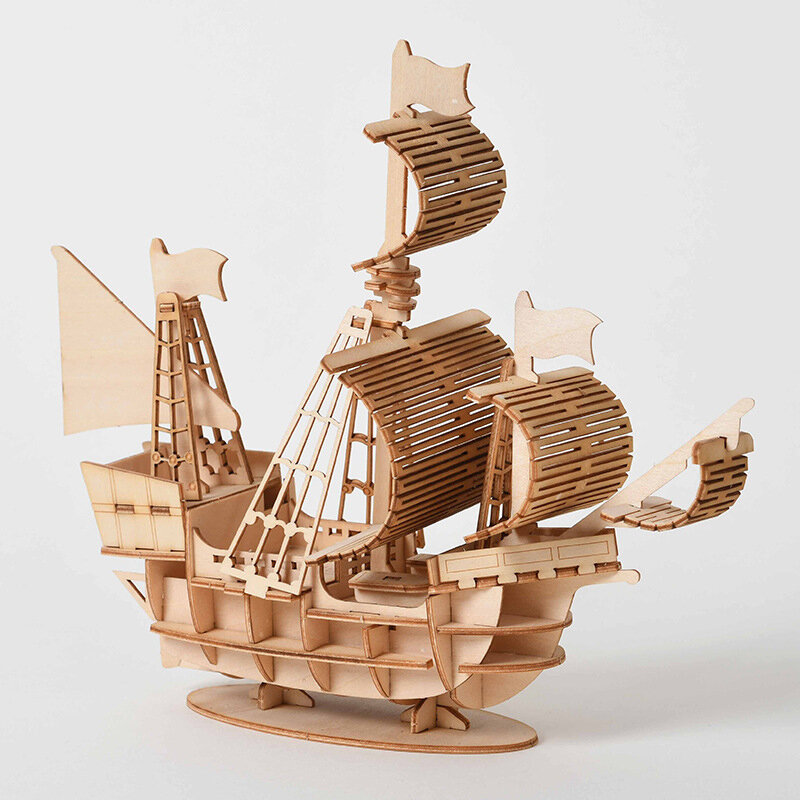 Modello di treno 3D Puzzle in legno assemblaggio di giocattoli modello animale kit di costruzione per bambini adulti regalo di compleanno per adolescenti giocattoli da costruzione in legno