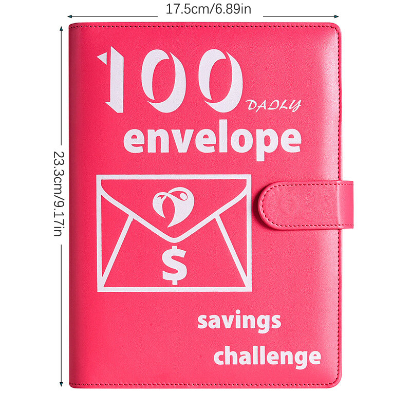 100 giorni 100 busta risparmio sfida risparmio denaro sfida raccoglitore Notebook contanti Budget Organizer risparmia denaro gioco