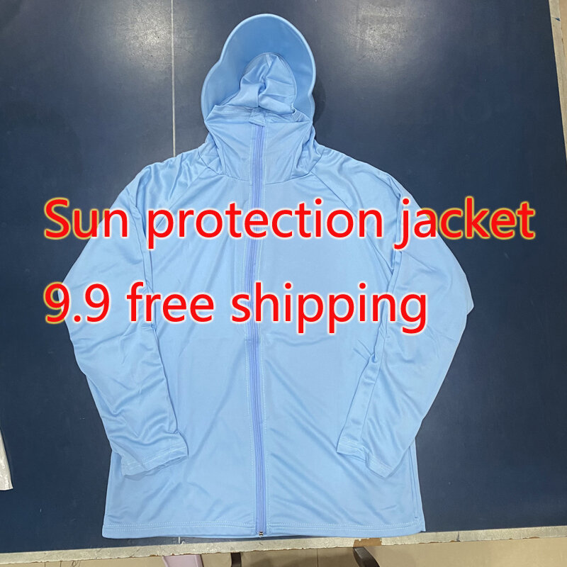 Men Women Summer Sun Protection Jacket Outdoors Sports Cycling Thin Lightweight Breathable Quick-dry Zipper Hooded Coats