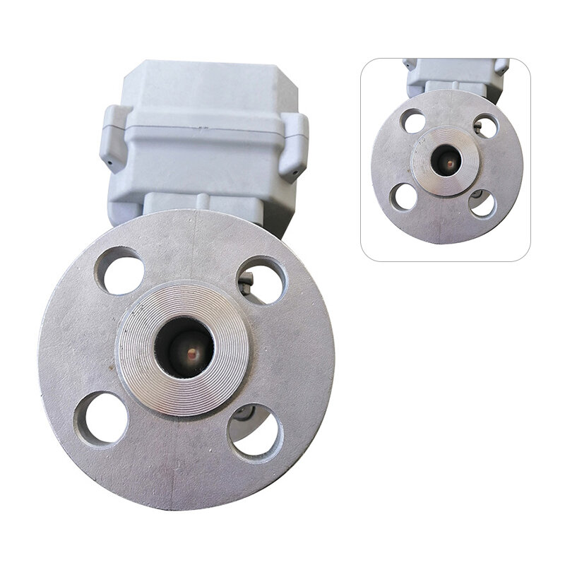 Mini Smart 304 Stainless Steel Electric Motorized Automatic Flange Water Control Actuator Ball Valve For Carbon Filter