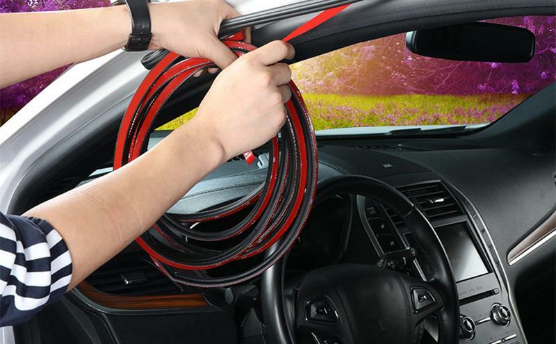 5/6 Holes Car Door Seal Strip Auto Rubber Weather Stripping To Replace D P Z And O B Dustproof Car Interior Accessories